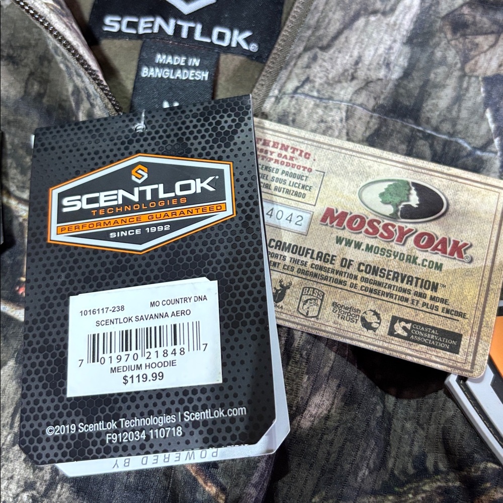 SCENTLOK Savanna Aero Raid MO Country DNA,Carbon Alloy,Early Season 1/4 zip Camo - Picture 16 of 16